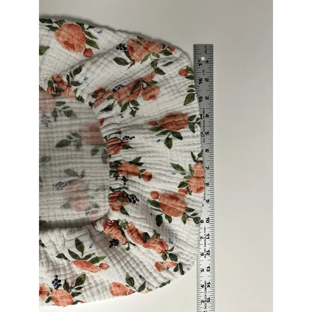 Little Unicorn Cotton Muslin Baby Changing Pad Cover &‎ Swaddle Watercolor Roses